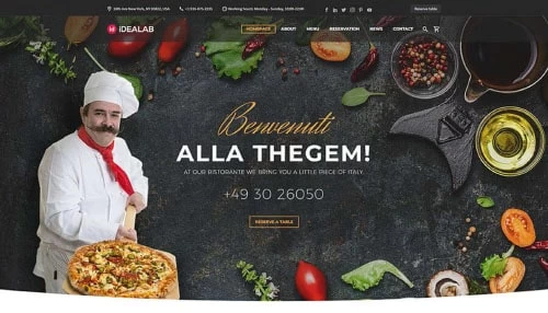義大利餐廳網站